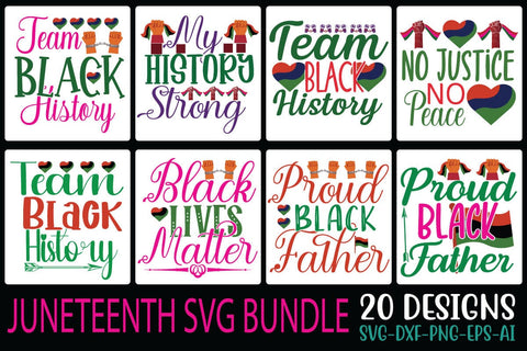 JUNETEENTH SVG BUNDLE SVG Cut File SVG Studio Innate 