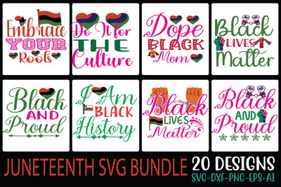 JUNETEENTH SVG BUNDLE SVG Cut File SVG Studio Innate 