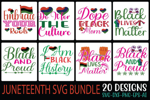 JUNETEENTH SVG BUNDLE SVG Cut File SVG Studio Innate 