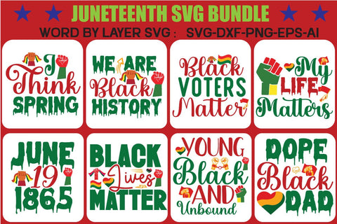 Juneteenth Svg bundle SVG Newmockups 
