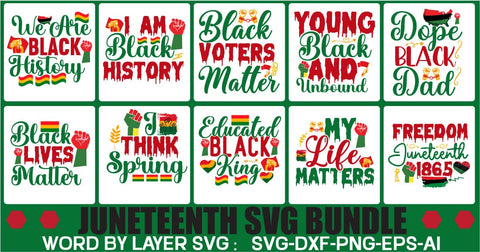 Juneteenth Svg bundle SVG Newmockups 