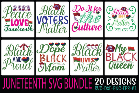JUNETEENTH SVG BUNDLE SVG Studio Innate 