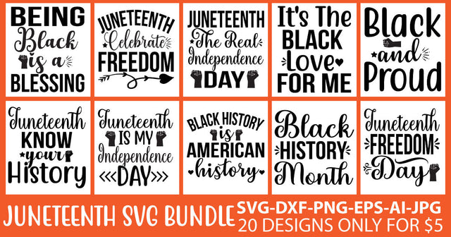 Juneteenth Svg Bundle SVG Syaman 