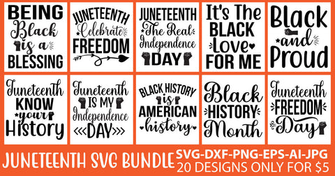 Juneteenth Svg Bundle SVG Syaman 