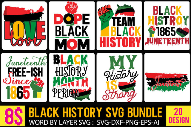 Juneteenth SVG Bundle,Juneteenth Tshirt Design ,Juneteenth Quotes SVG Bundle, 20Designs, Peace Love Juneteenth SVG, Know Your History SVG, Black And Proud SVG, Free-ish Since 1865 SVG SVG BlackCatsMedia 