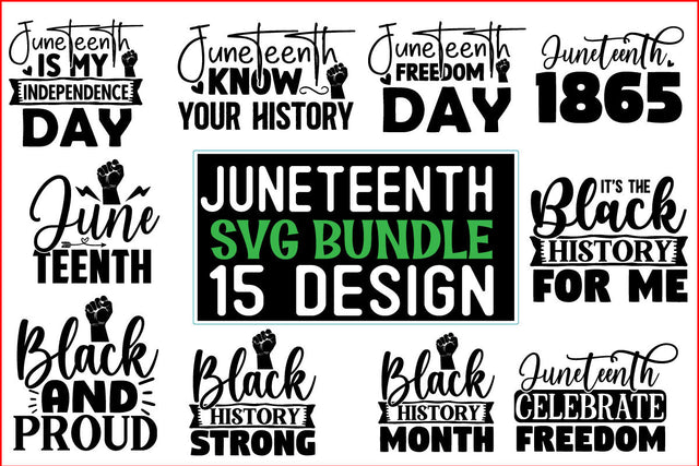 Juneteenth SVG Design Bundle SVG CraftingStudio 
