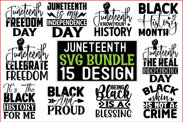 Juneteenth SVG Design Bundle SVG CraftingStudio 