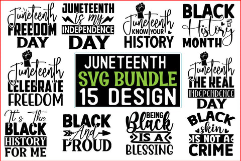 Juneteenth SVG Design Bundle SVG CraftingStudio 