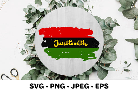 Juneteenth SVG. Distressed Freedom Day flag SVG LaBelezoka 