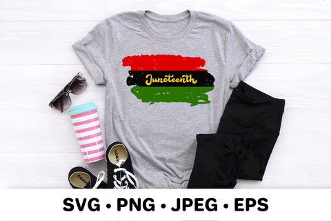 Juneteenth SVG. Distressed Freedom Day flag SVG LaBelezoka 