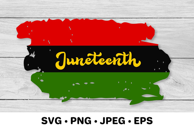 Juneteenth SVG. Distressed Freedom Day flag SVG LaBelezoka 