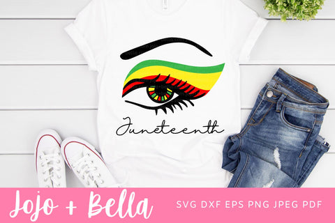 Juneteenth Svg, Eyelash Svg, BLM svg, Black History Svg, Black Woman SVG, Svg files for Cricut, Sublimation Designs Downloads SVG Jojo&Bella 