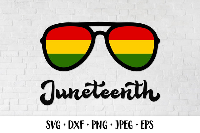 Juneteenth SVG. Juneteenth sunglasses. Afro American holiday SVG LaBelezoka 