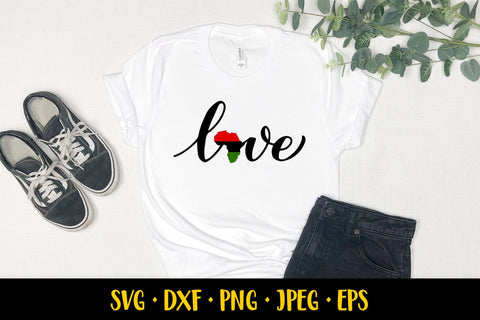 Juneteenth SVG. Love map Africa. Black history month SVG LaBelezoka 