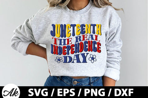 Juneteenth the real independence day Retro SVG SVG akazaddesign 