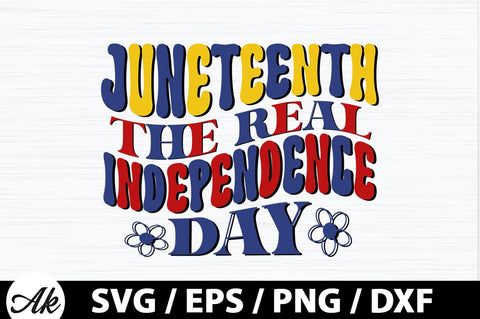 Juneteenth the real independence day Retro SVG SVG akazaddesign 