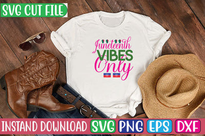 Juneteenth Vibes Only SVG Cut File SVG Studio Innate 