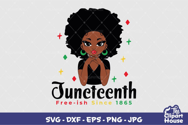 Juneteenth Woman SVG The Clipart House 
