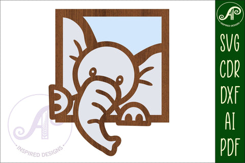 Jungle animal wall art SVG laser cut file, wall decor SVG APInspireddesigns 
