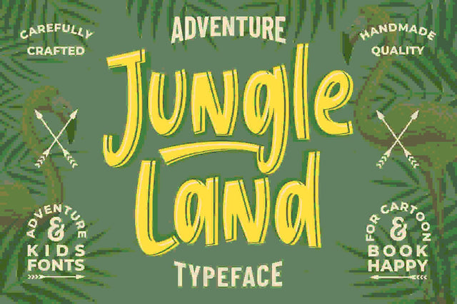 Jungle Land Font Garisman Studio 