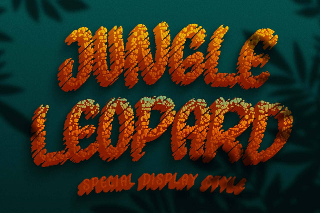 Jungle Leopard Font Prasetya Letter 