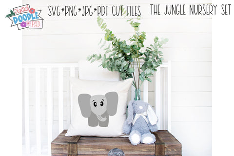 Jungle Nursery SVG Cut File Set For Cricut and Silhouette SVG Digital Doodle Pad 