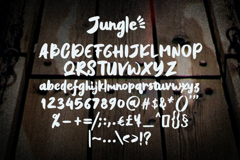 Jungle SVG BonjourType 
