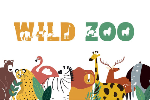 Jungle Zoo - Animal Font Font ampersand 