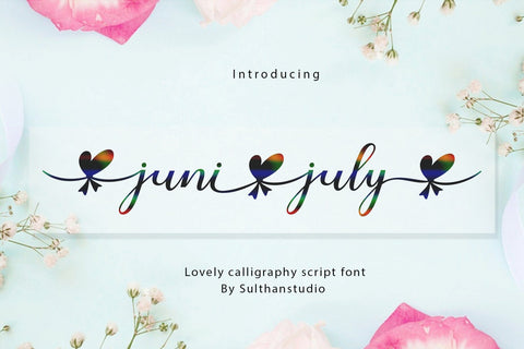 Juni july Font Sulthan studio 