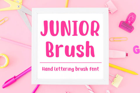 Junior Brush - Handwritten Brush Font Font Dasagani-svg-crafts 