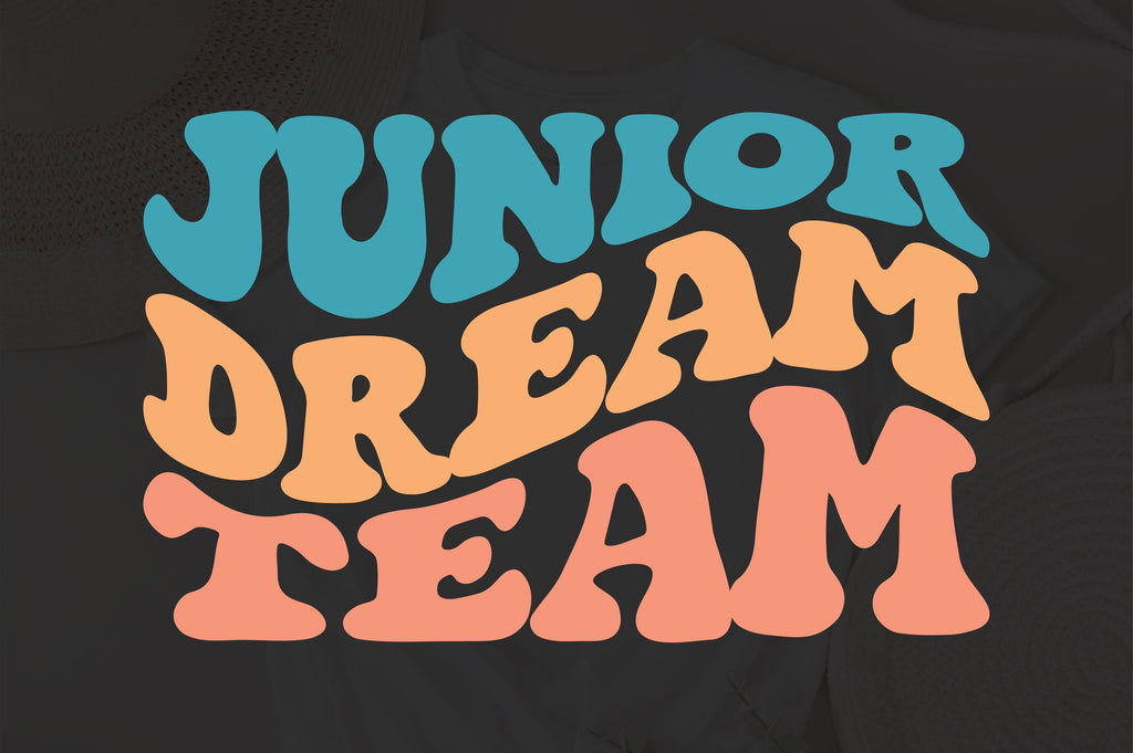 Junior dream team svg svg wavy style svg, EPS PNG Cricut Instant