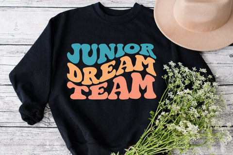 Junior dream team svg svg wavy style svg, EPS PNG Cricut Instant Download SVG Fauz 