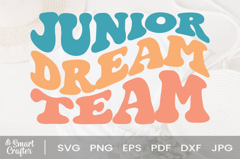 Junior dream team svg svg wavy style svg, EPS PNG Cricut Instant Download SVG Fauz 