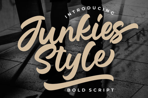 Junkies Style Bold Script Font Creatype Studio 