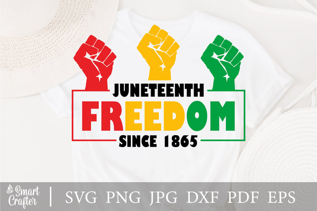 junteenth freedom since 1865 Black History svg SVG Fauz 