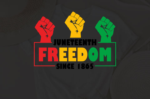 junteenth freedom since 1865 Black History svg SVG Fauz 
