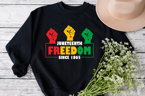 junteenth freedom since 1865 Black History svg SVG Fauz 