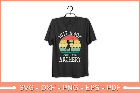 Just A Boy Who Loves Archery Svg Cutting File SVG Helal 