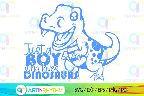 Just a boy who loves dinosaur svg SVG Artinrhythm shop 