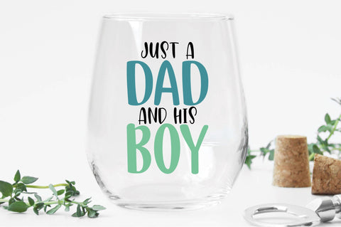 Just A Dad And His Boy Svg SVG Creativeart88 
