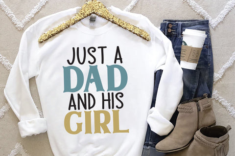 Just A Dad And His Girl Svg SVG Creativeart88 