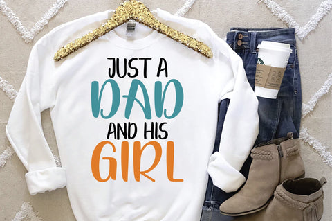 Just A Dad And His Girl Svg SVG Creativeart88 