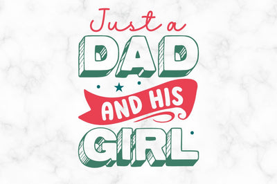 Just a dad and his girl SVG SVG Regulrcrative 