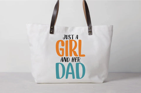 Just A Girl And Her Dad Svg SVG Creativeart88 