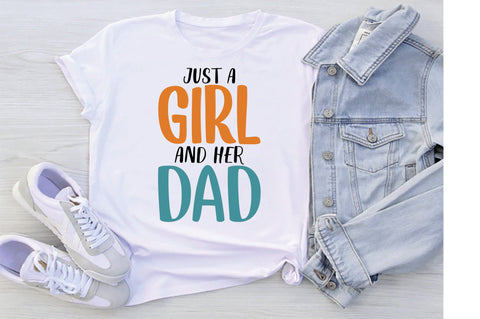 Just A Girl And Her Dad Svg SVG Creativeart88 