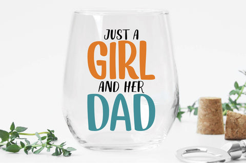 Just A Girl And Her Dad Svg SVG Creativeart88 