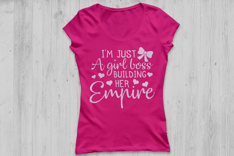 Just A Girl Boss Building Her Empire| Girl Boss SVG Cutting Files. SVG CosmosFineArt 