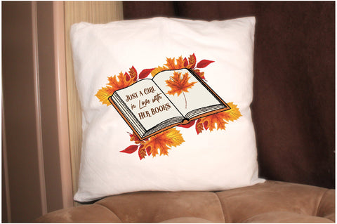 Just a Girl in Love with Her Books Sublimation Sublimation Jagonath Roy 
