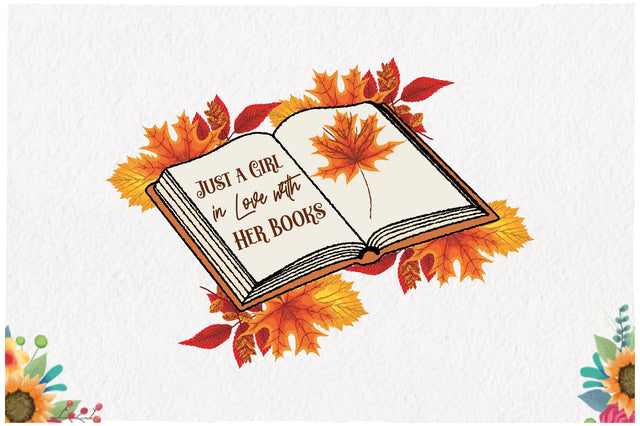 Just a Girl in Love with Her Books Sublimation Sublimation Jagonath Roy 