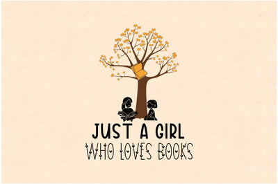 Just a Girl Loves Books Sublimation Sublimation Jagonath Roy 